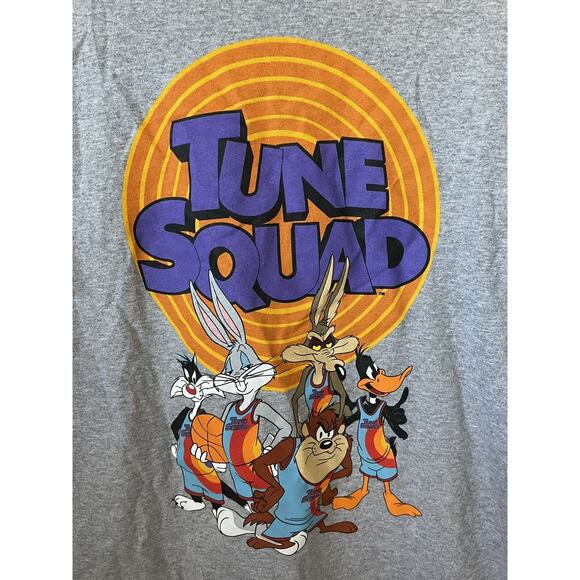 Space Jam A New Legacy Tune Squad Gray Crew Neck Short Sleeve T Shirt Size XL - Picture 4 of 5